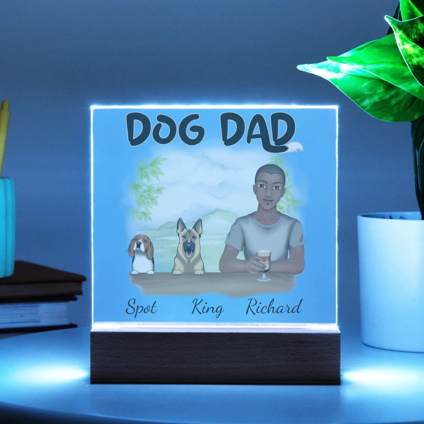 Dog Dad - Acrylic Square Plaque