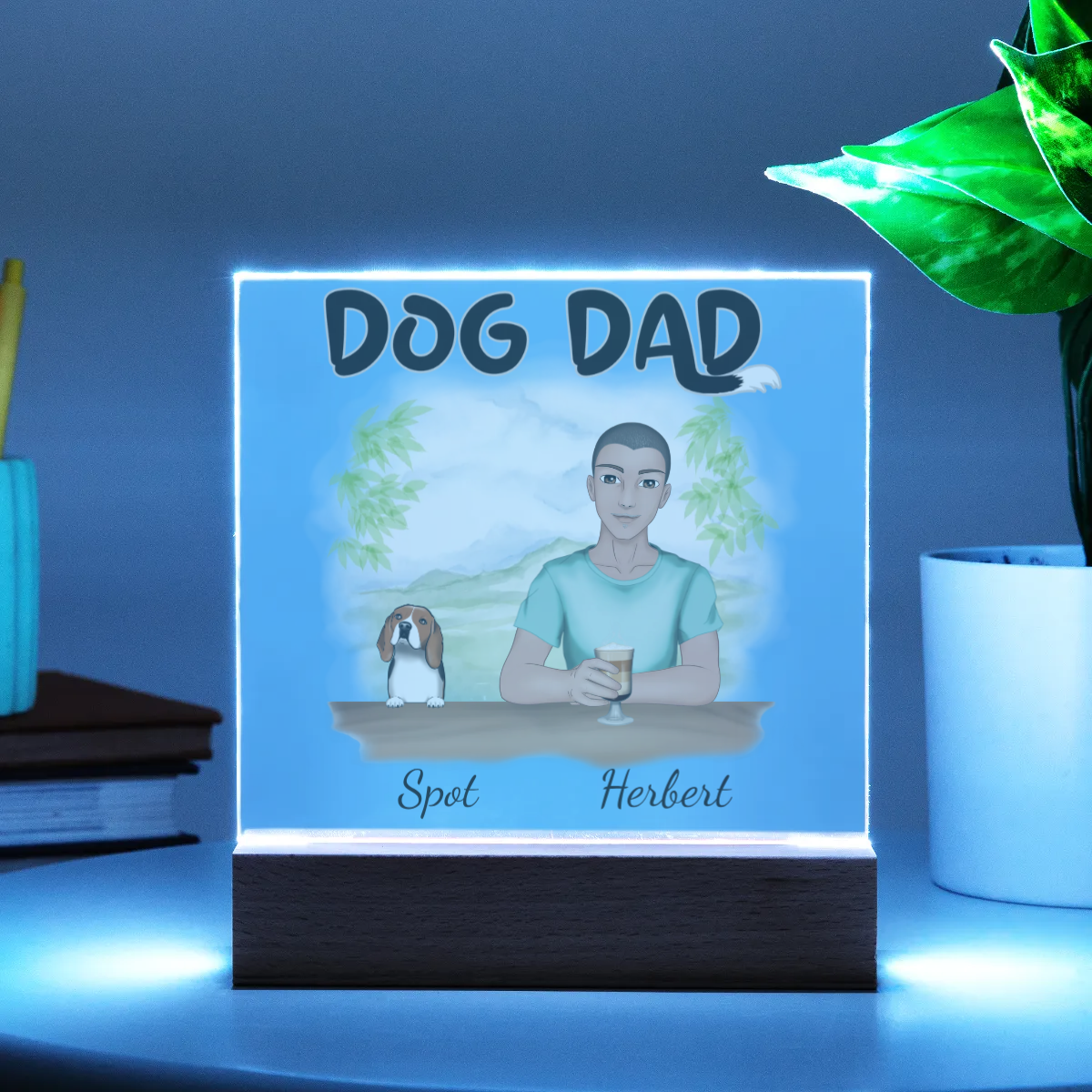 Dog Dad - Acrylic Square Plaque