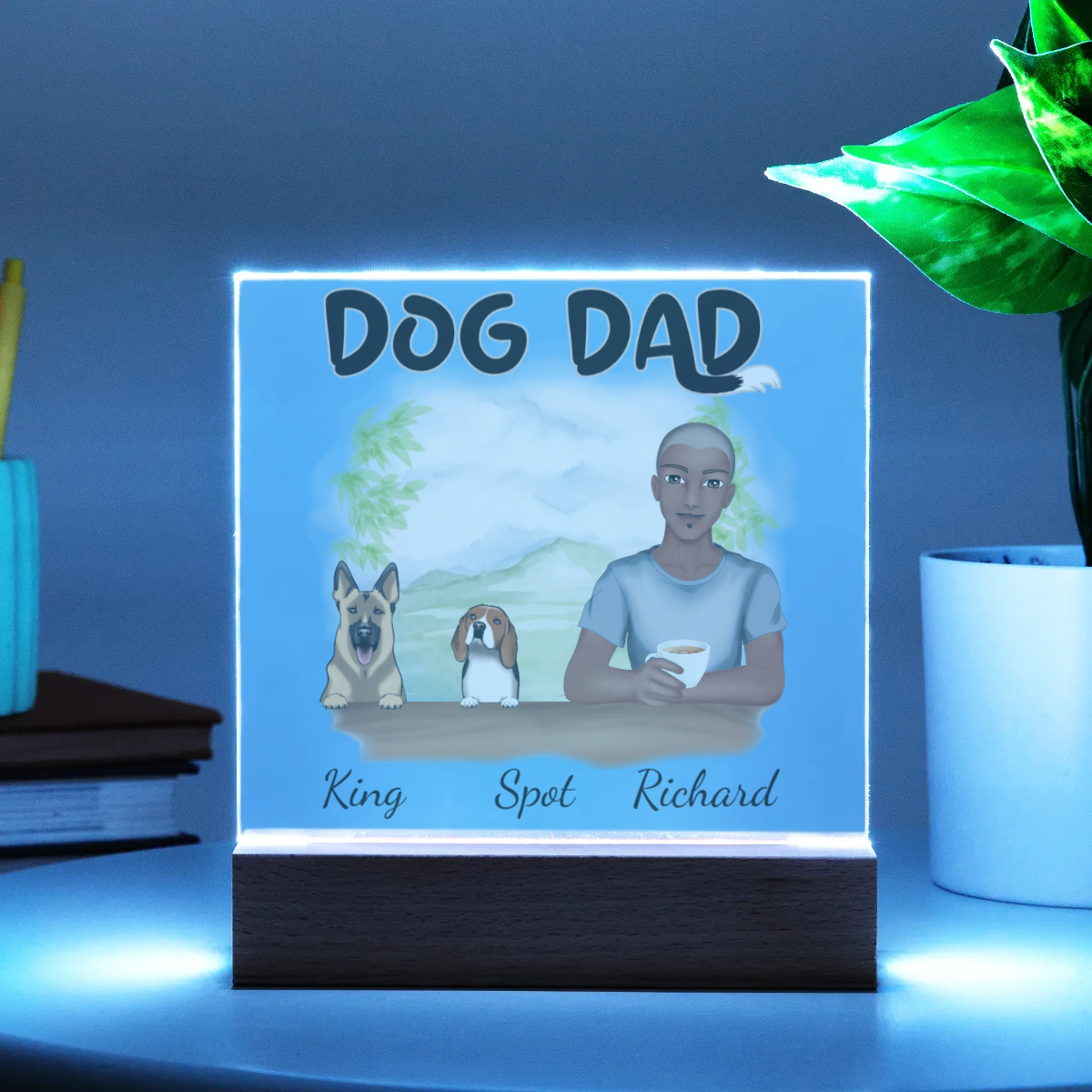 Dog Dad - Acrylic Square Plaque