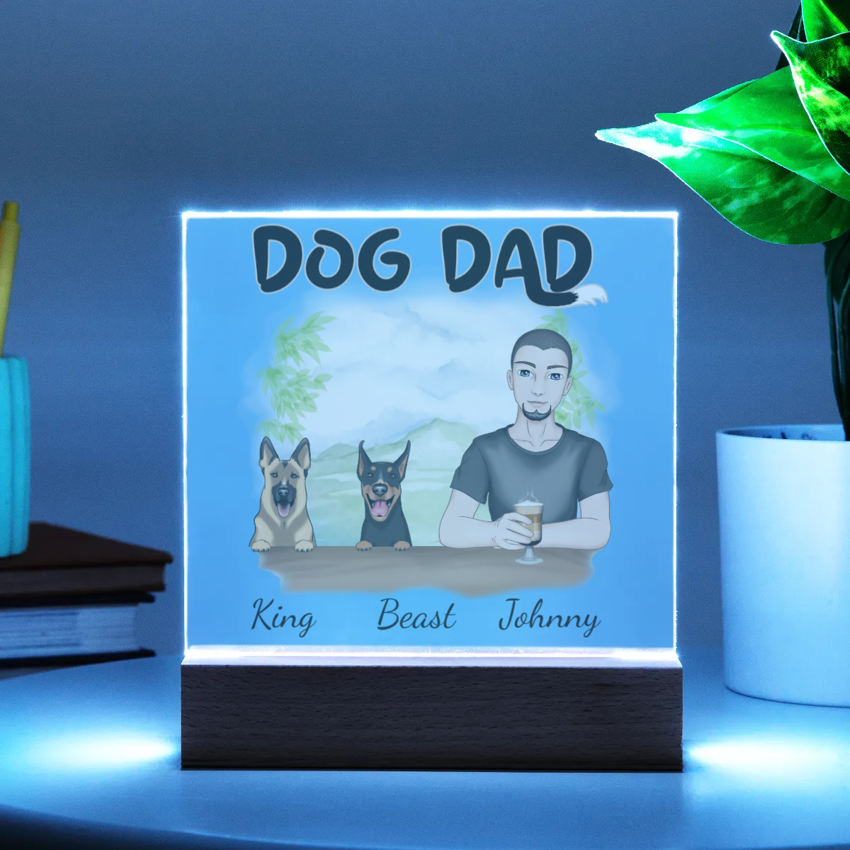 Dog Dad - Acrylic Square Plaque